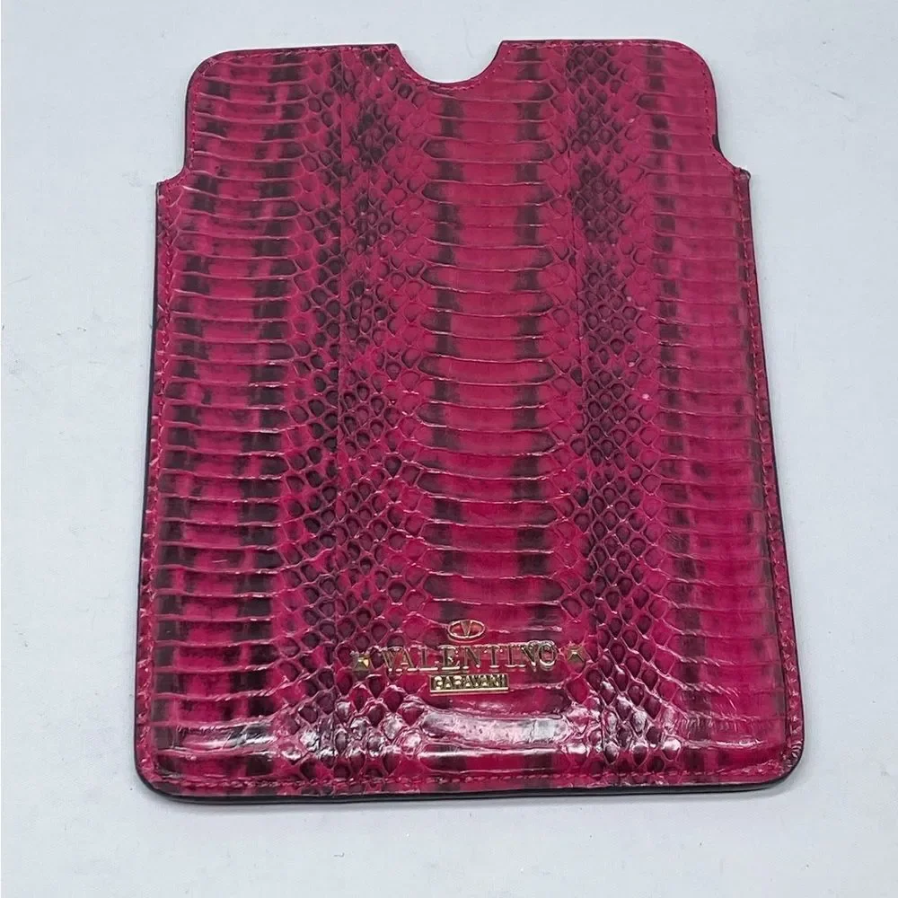 Valentino Garavani Snake Embossed Leather iPad Mini Case